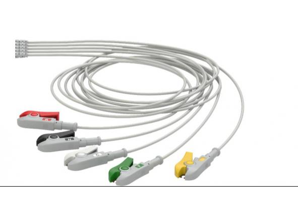 Cable ECG Kit de 3 leads clamp 5 leads Dräger Multimed Plus [1]