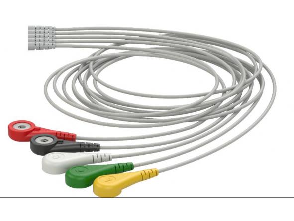 Cable ECG Kit de 3 leads snap 5 leads Dräger Multimed Plus [1]