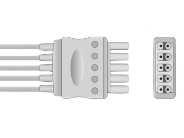 Cable ECG Kit de 5 leads snap 5 Dräger Multimed,