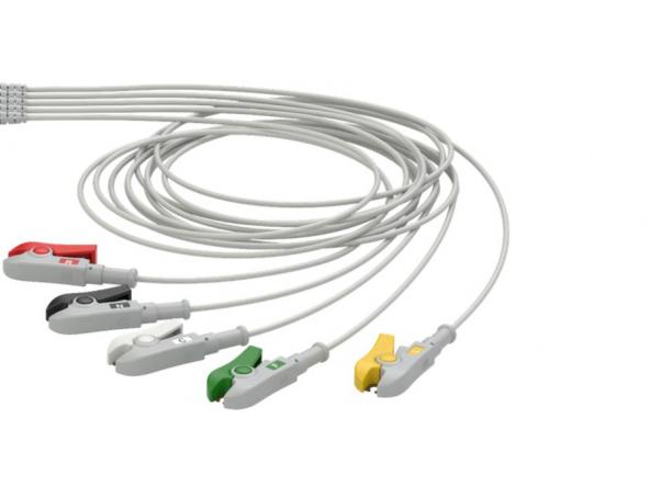 Cable ECG completo clamp 3 leads 5 clamp Philips [1]