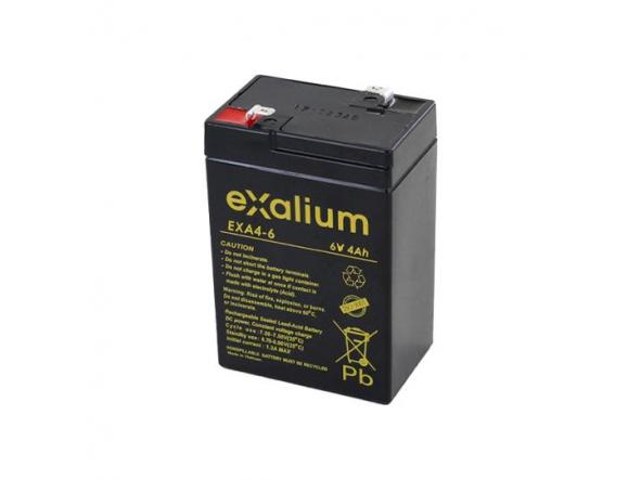 Bateria de plomo 6V 4 Ah (70 x 47 x 105) Exalium (EXA4 - 6)