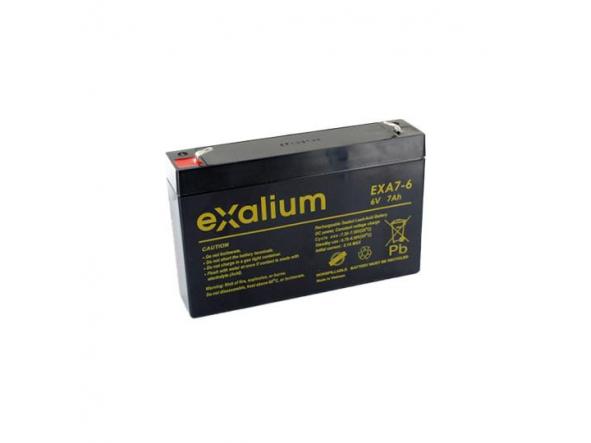 Bateria de plomo 6V 7Ah (151 x 34 x 94) EXALIUM (EXA7 - 6)