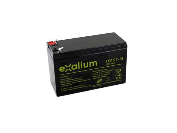 Bateria de plomo 12V, 7Ah (151 x 65 x 94) (EXAG7 - 12)