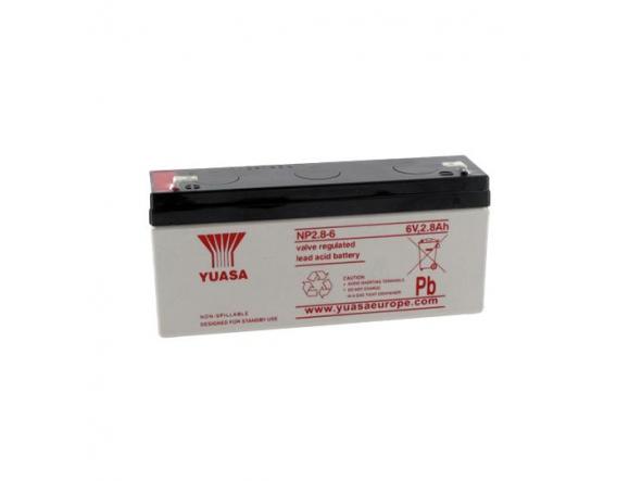 Bateria de plomo 6V 2.8 Ah (134 x 34 x 64) NP2.8-6