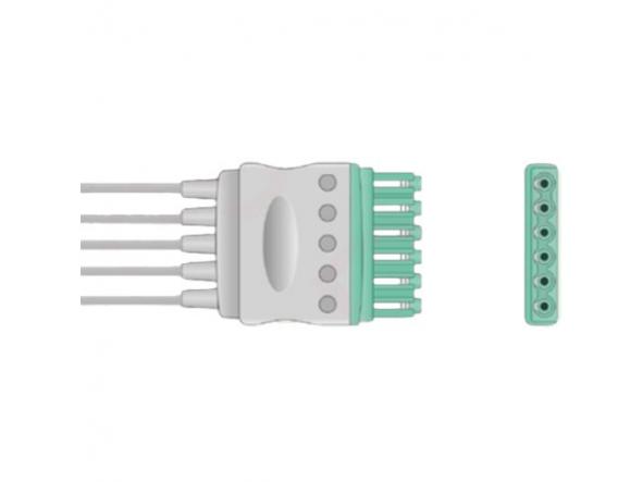 Cable ECG Kit de 3 leads snap 6 leads Dräger Multimed Plus