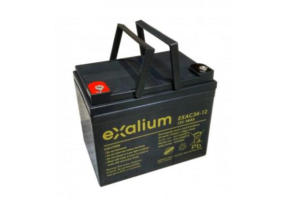 Bateria de plomo cíclico 12V 34Ah 28195 x 130 x 169) (EXAC34 - 12)
