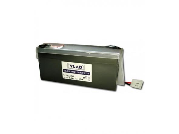 Bateria  6V 3,4Ah para bomba de perfusion 598 (con capo)