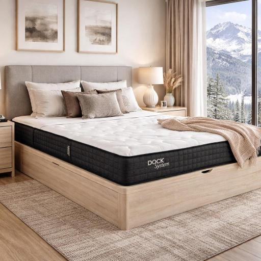 Pack canapé + colchón muelles ensacados