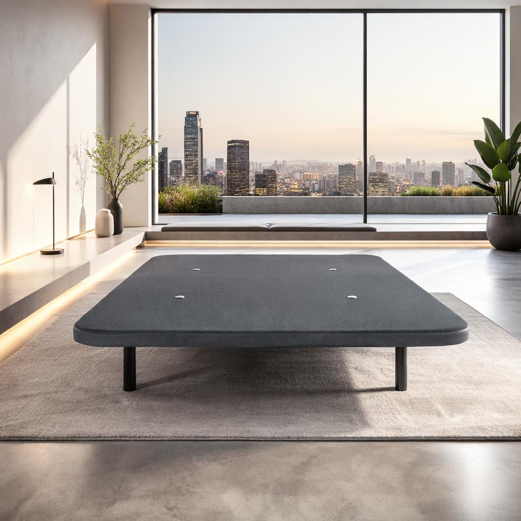 Base tapizada con patas