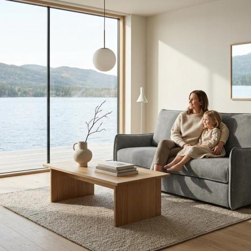 Sofá Cama Sistema Italiano Falco – Diseño Ergonómico y Apertura Express