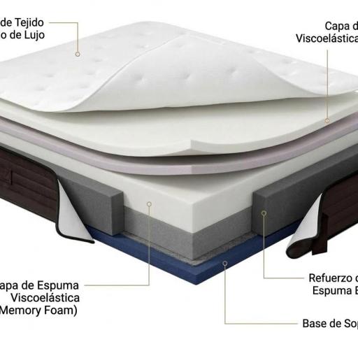 Colchón Viscoelástico VIP - Máxima Adaptabilidad y Núcleo de Alta Densidad [1]