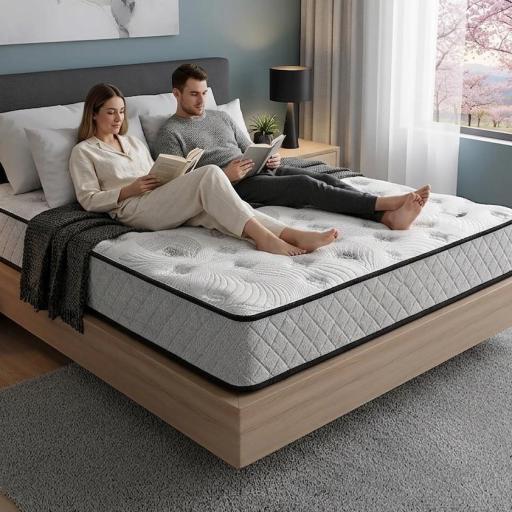 Colchón de Muelles Ensacados  Spring Box (25 cm) - Máxima Adaptabilidad e Independencia de Lechos