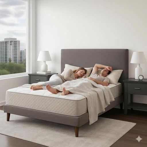 Colchón de Muelles Ensacados Zeus - Viscoelástica con Gel e Independencia de Lechos