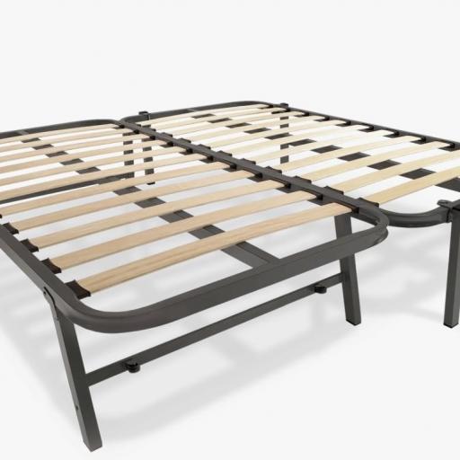 Cama Canguro Nido de Metal Minimalista – Estructura Auxiliar Extraíble con Somier Multiláminas [3]