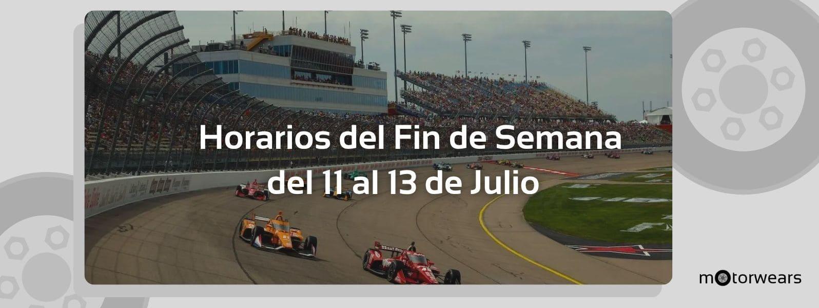 Agenda de carreras del 11 al 13 de Julio: IndyCar, WEC y Fórmula E