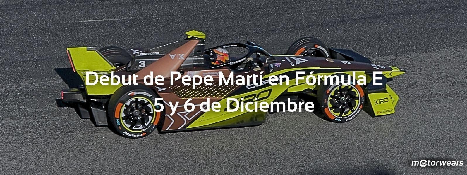 Horarios y dónde ver el debut de Pepe Martí en Fórmula E