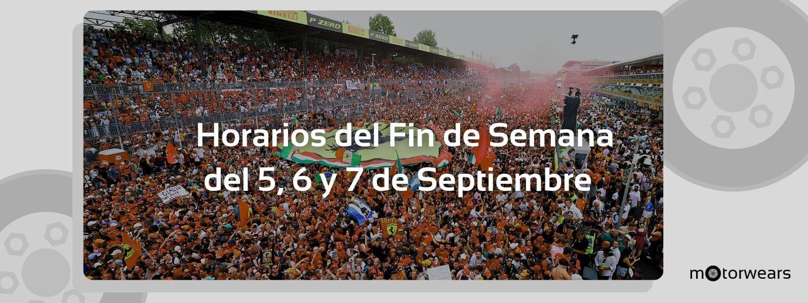 Horarios y dónde ver del GP de Italia de F1, F2 y F3 y del Lone Star Le Mans
