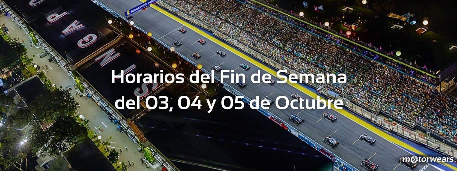 Horarios y dónde ver el GP de Singapur de Fórmula 1