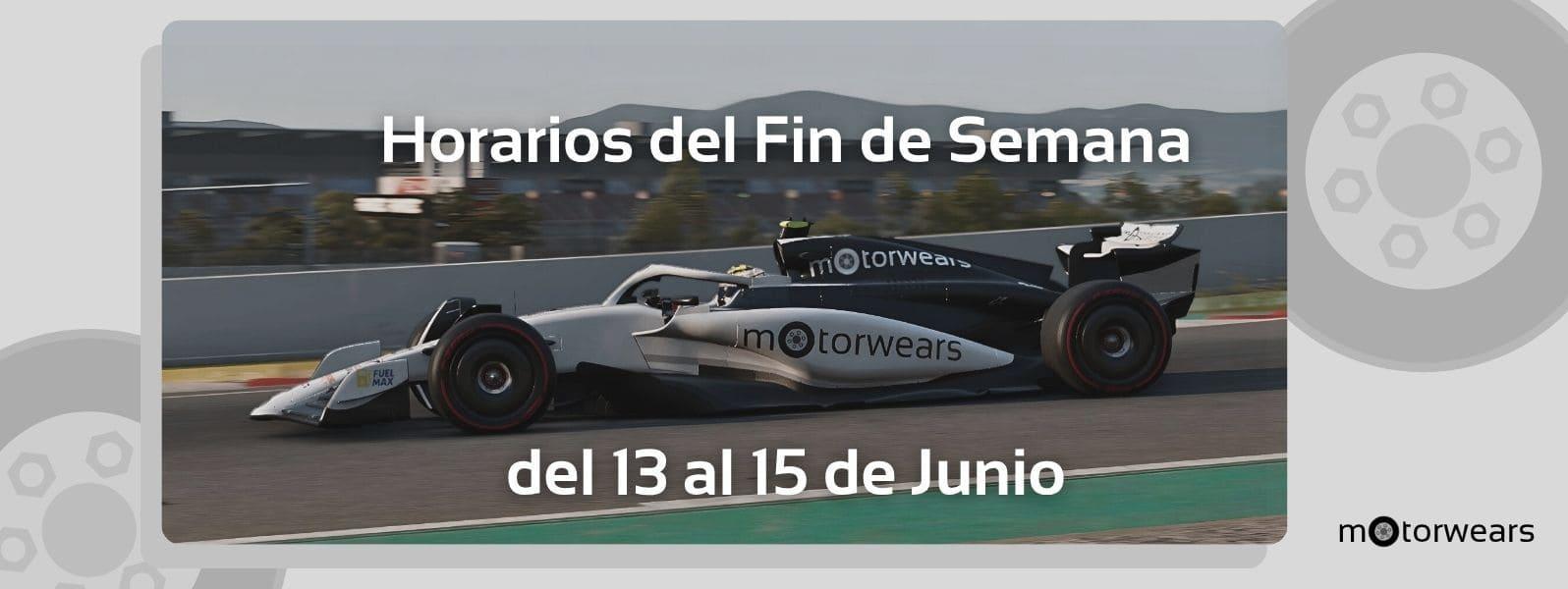 Horarios y dónde ver la F1 y el motorsport en España del 13 al 15 de Junio