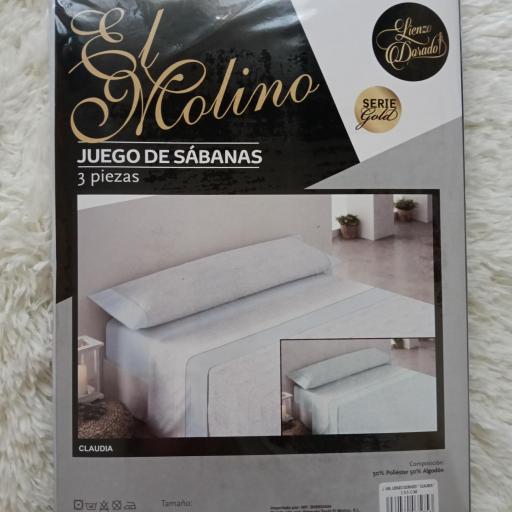 Juego de Sábanas  50% algodón - 50% poliéster Claudia Verde [2]
