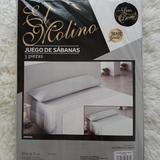 Juego de Sábanas  50% algodón - 50% poliéster Ainhoa Verde [2]