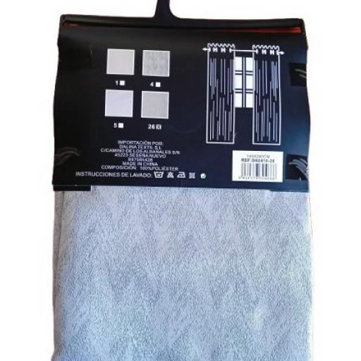 Cortina - Platinum Collection Gris 140x260 anillas [1]