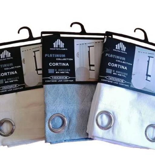 Cortina - Platinum Collection Blanco 140x260 anillas [2]