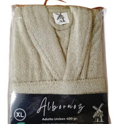 Albornoz 400 gramos Beige [1]