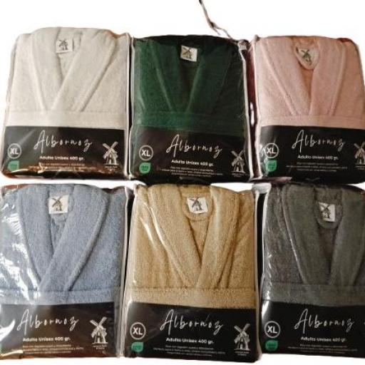 Albornoz 400 gramos Gris [3]