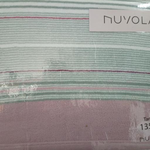 Sábanas de Coralina NUVOLA RAYAS – 240 gramos ROSA [1]