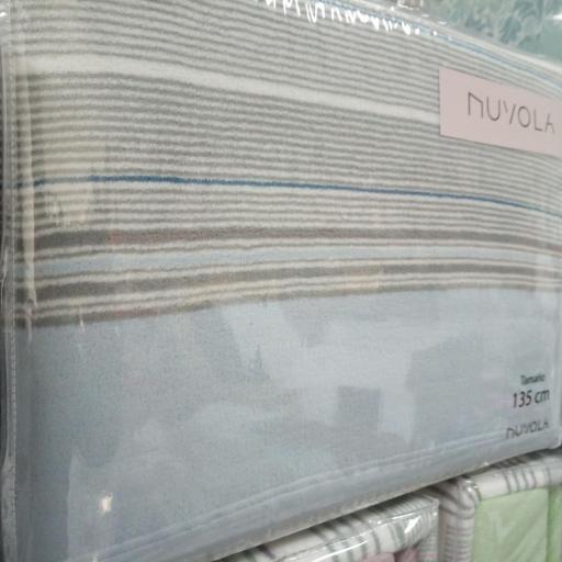 Sábanas de Coralina NUVOLA RAYAS – 240 gramos AZUL