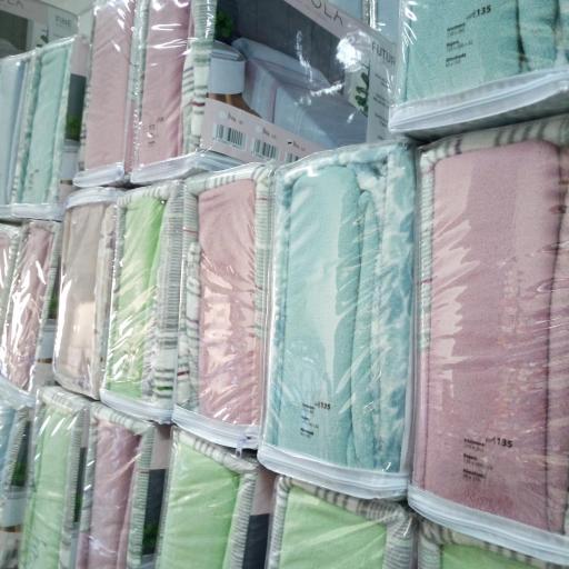 Sábanas de Coralina NUVOLA RAYAS – 240 gramos ROSA [2]