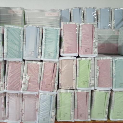 Sábanas de Coralina NUVOLA RAYAS – 240 gramos VERDE [1]