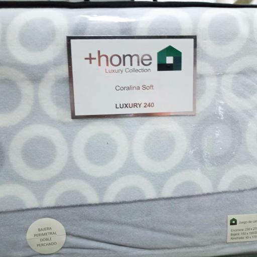 Sábanas de Coralina +HOME – 240 gramos GRIS CIRCULO