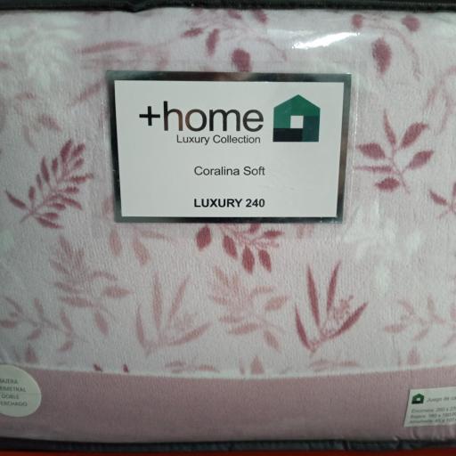 Sábanas de Coralina +HOME – 240 gramos FLOR ROSA