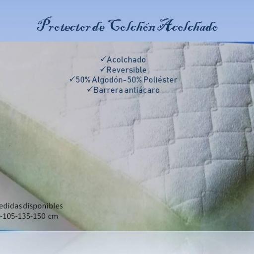 Protector de colchón reversible acolchado
