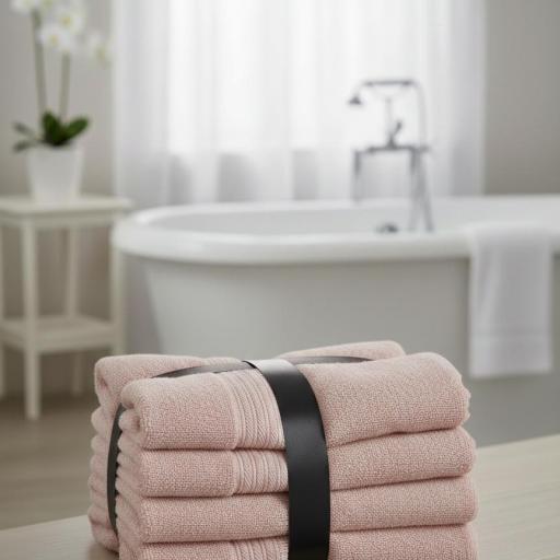 Toalla de BAÑO - 500 gramos - Rosa pastel