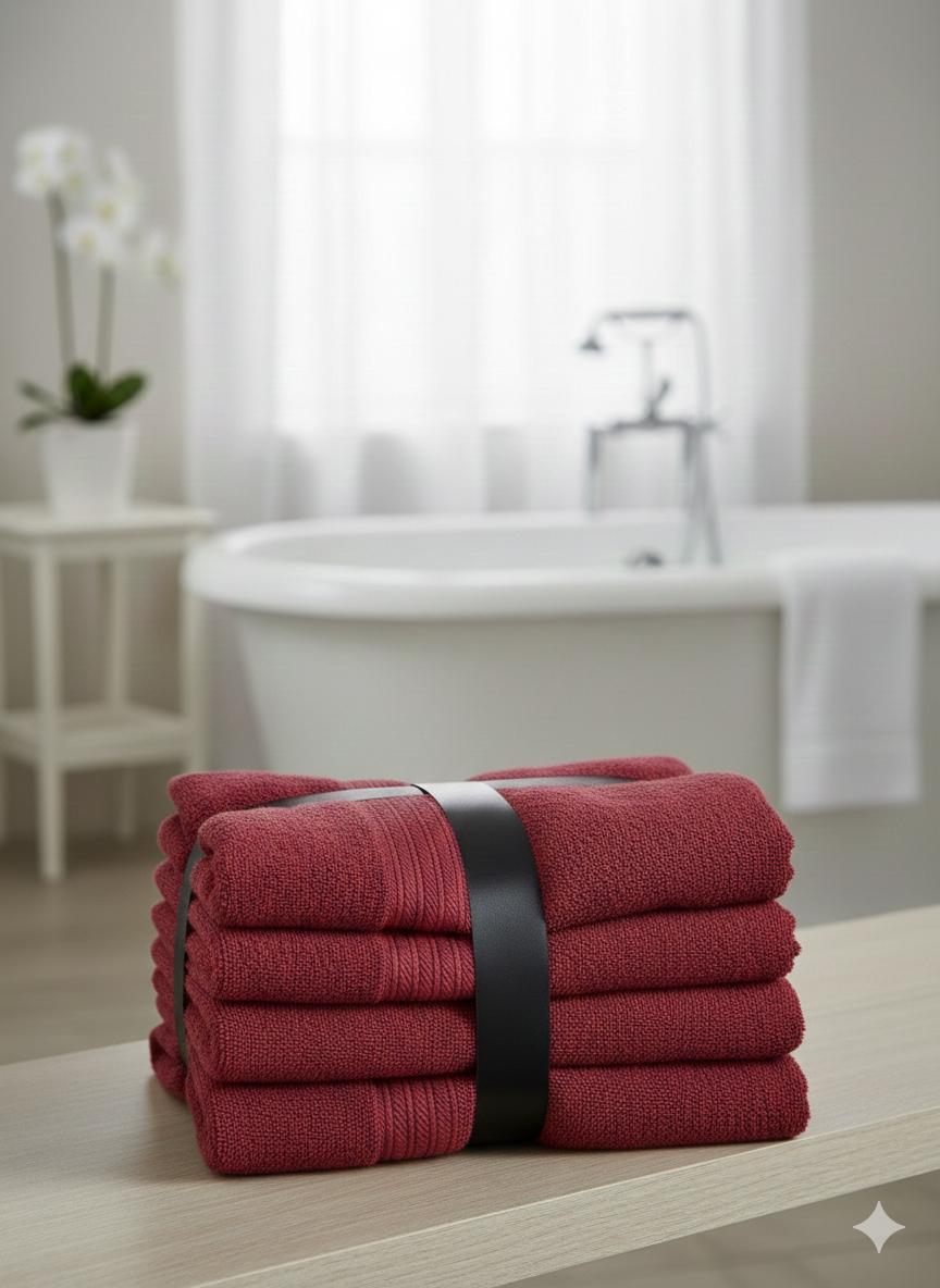 Toalla de BAÑO - 500 gramos - Granate