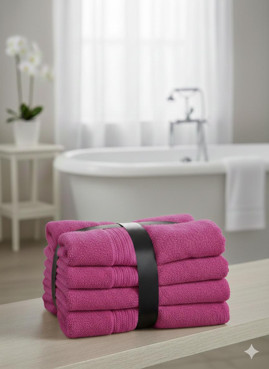 Toalla de BAÑO - 500 gramos - Rosa fucsia