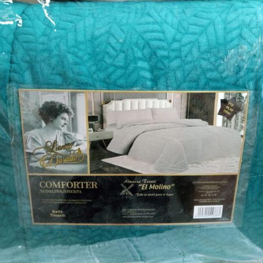 Sherpa LIENZO DORADO Verde Agua