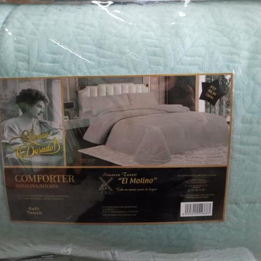 Sherpa LIENZO DORADO Verde Clarito