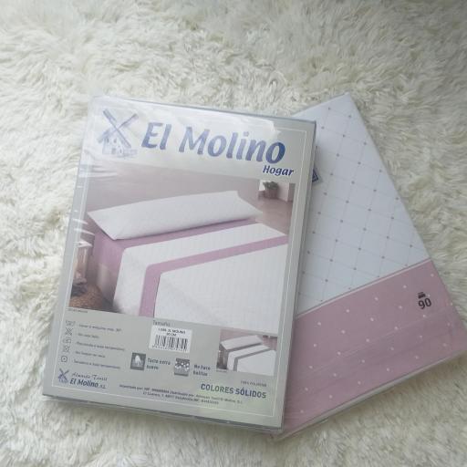 Juego de Sábanas Atlas Rosa100% Poliéster