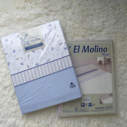 Juego de Sábana Bosque Azul100% Poliéster