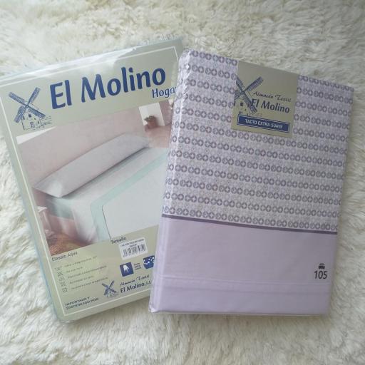 Juego de Sábanas Classic Morada 100% Poliéster