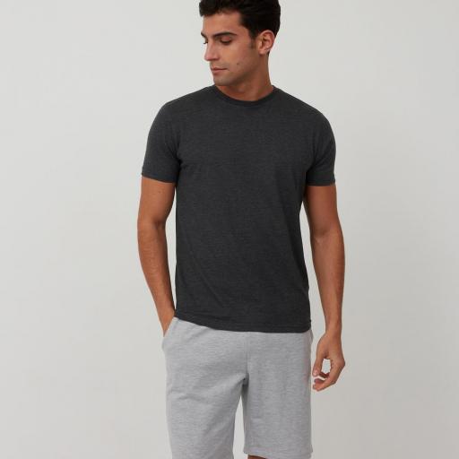 Camiseta Básica -  Gris, beige, azul, verde escuro