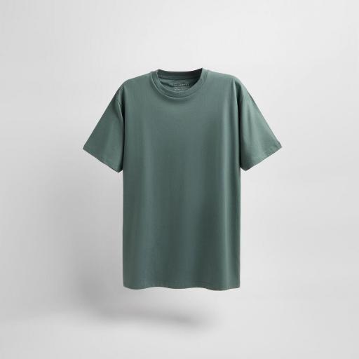 Camiseta Básica -  Gris, beige, azul, verde escuro [1]