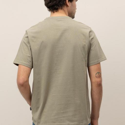 Camiseta de Algodón Estampada Verde [3]