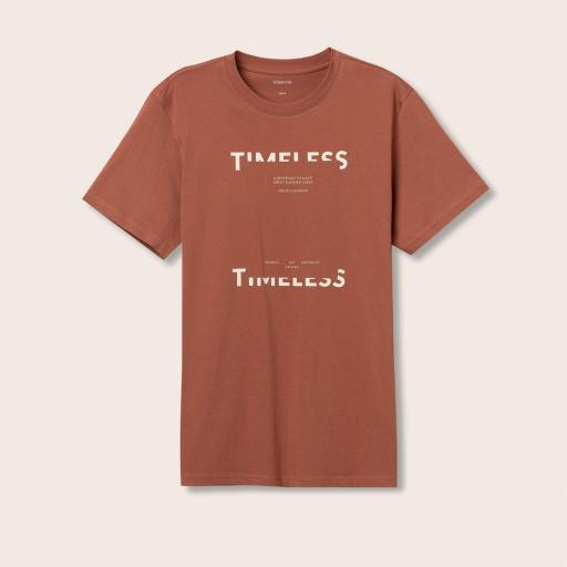 Camiseta Corte Regular con Estampado Rosa [2]