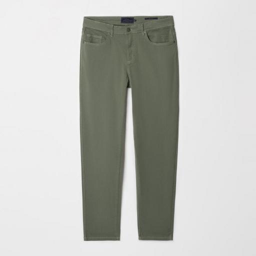 Pantalaon Slim Fit Verde oscuro/Azul [1]