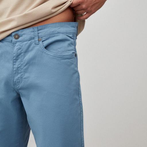 Pantalaon Slim Fit Verde oscuro/Azul [2]